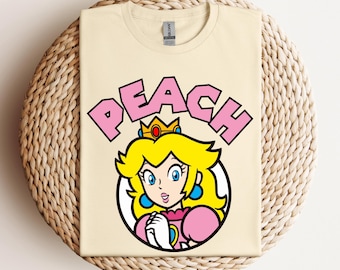Super Mario Peach T-shirt, Disney Peach Character, Disneyland Trip Tshirt, Peach Tee, Disneyland T-shirt, Disney Birthday Gift, Super Mario