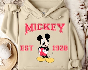 Mickey Mouse Hoodie, Disney Mickey Character, Disneyland Trip Sweatshirt, Mickey Mouse Hoodie, Disneyland Hoodie, Disney Birthday Gift,