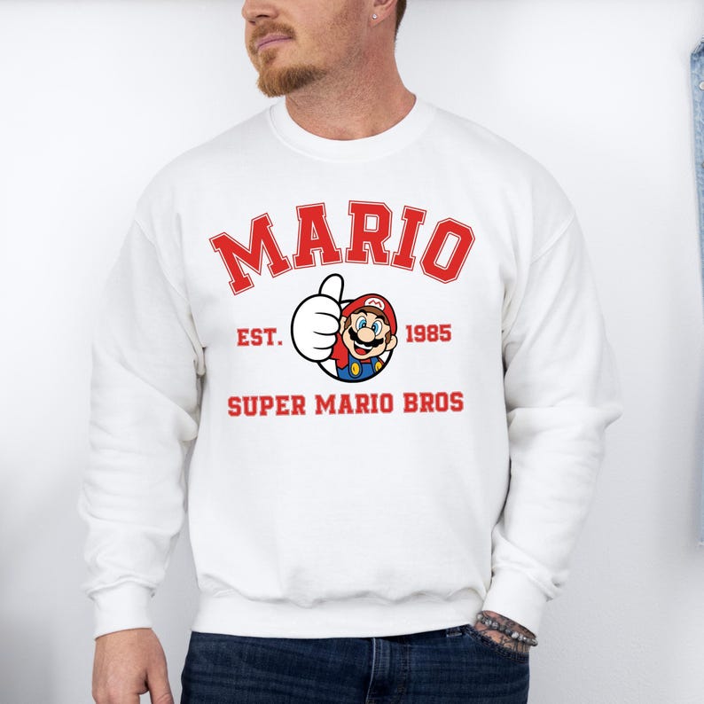 Super Mario Hoodie, Disney Mario Character, Disneyland Trip Sweatshirt, Mario Hoodie, Disneyland Hoodie, Disney Birthday Gift, Super Mario Bild 4