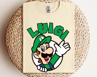 Super Mario Luigi T-shirt, Disney Luigi Character, Disneyland Trip Tshirt, Luigi Tee, Disneyland T-shirt, Disney Birthday Gift, Super Mario