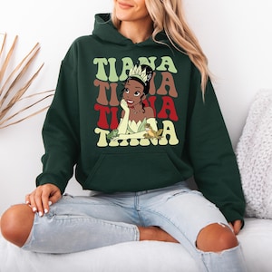 Princesses Tiana Hoodie, Disney Tiana Character, Disneyland Trip Sweatshirt, Tiana Hoodie, Disneyland Hoodie, Disney Birthday Gift, Princess Bild 3