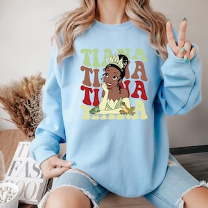 Princesses Tiana Hoodie, Disney Tiana Character, Disneyland Trip Sweatshirt, Tiana Hoodie, Disneyland Hoodie, Disney Birthday Gift, Princess Bild 5