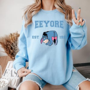 Winnie the Pooh Eeyore Hoodie, Disney Eeyore Character, Disneyland Trip Sweatshirt, Eeyore Hoodie, Disneyland Hoodie, Disney Birthday Gift image 5