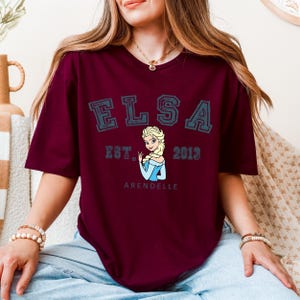Princesses Elsa T-shirt, Disney Elsa Character, Disneyland Trip Tshirt, Elsa Tee, Disneyland T-shirt, Disney Birthday Gift, DisneyPrincesses image 6