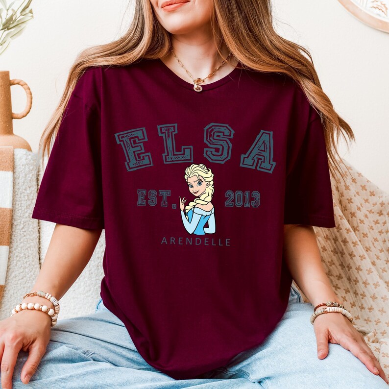Princesses Elsa T-shirt, Disney Elsa Character, Disneyland Trip Tshirt, Elsa Tee, Disneyland T-shirt, Disney Birthday Gift, DisneyPrincesses image 6