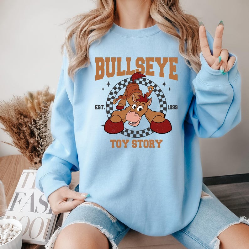 Toy Story Bullseye Hoodie, Disney Bullseye Character, Disneyland Trip Sweatshirt, Bullseye Hoodie, Disneyland Hoodie, Disney Birthday Gift image 5