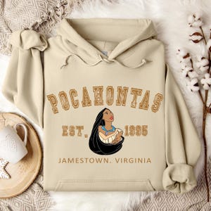 Princesses Pocahontas Hoodie, Disney Pocahontas Character, Disneyland Trip Sweatshirt, Pocahontas Hoodie, Disneyland Hoodie, Disney Birthday 画像 1