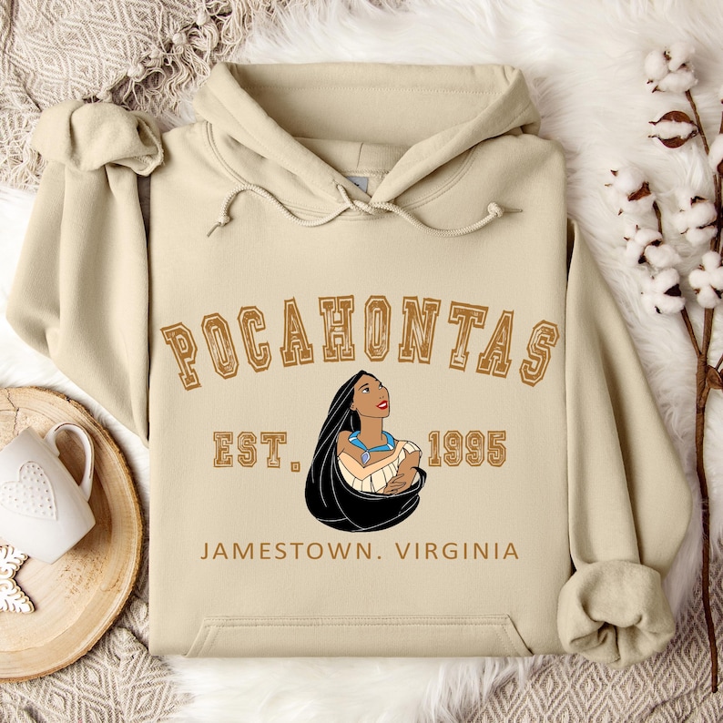 Princesses Pocahontas Hoodie, Disney Pocahontas Character, Disneyland Trip Sweatshirt, Pocahontas Hoodie, Disneyland Hoodie, Disney Birthday 画像 1