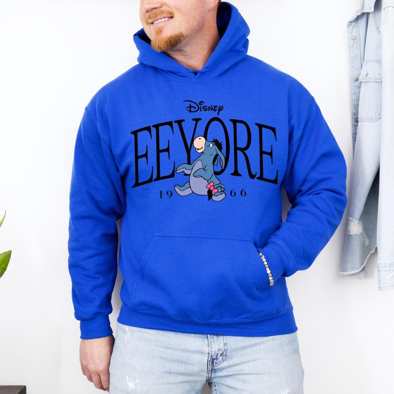 Winnie the Pooh Eeyore Hoodie, Disney Eeyore Character, Disneyland Trip Sweatshirt, Eeyore Hoodie, Disneyland Hoodie, Disney Birthday Gift image 6