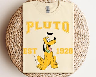 Mickey Mouse Pluto T-shirt, Disney Pluto Character, Disneyland Trip Tshirt, Pluto Tee, Disneyland T-shirt, Disney Birthday Gift, Pluto Dog