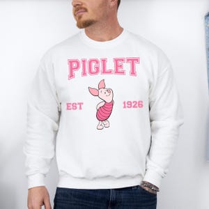 Sudadera con capucha de Piglet de Winnie the Pooh, personaje de Piglet de Disney, sudadera para viaje a Disneyland, sudadera con capucha de Piglet, sudadera con capucha de Disneyland, regalo de cumpleaños de Disney imagen 4