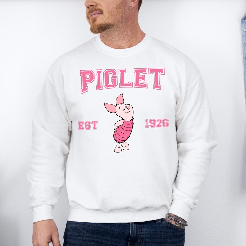 Sudadera con capucha de Piglet de Winnie the Pooh, personaje de Piglet de Disney, sudadera para viaje a Disneyland, sudadera con capucha de Piglet, sudadera con capucha de Disneyland, regalo de cumpleaños de Disney imagen 4