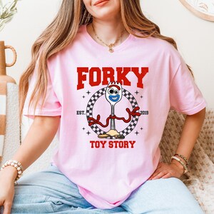 Toy Story Forky T-shirt, Disney Forky Character, Disneyland Trip Tshirt, Forky Tee, Disneyland T-shirt, Disney Birthday Gift, Toy Story Fork image 2