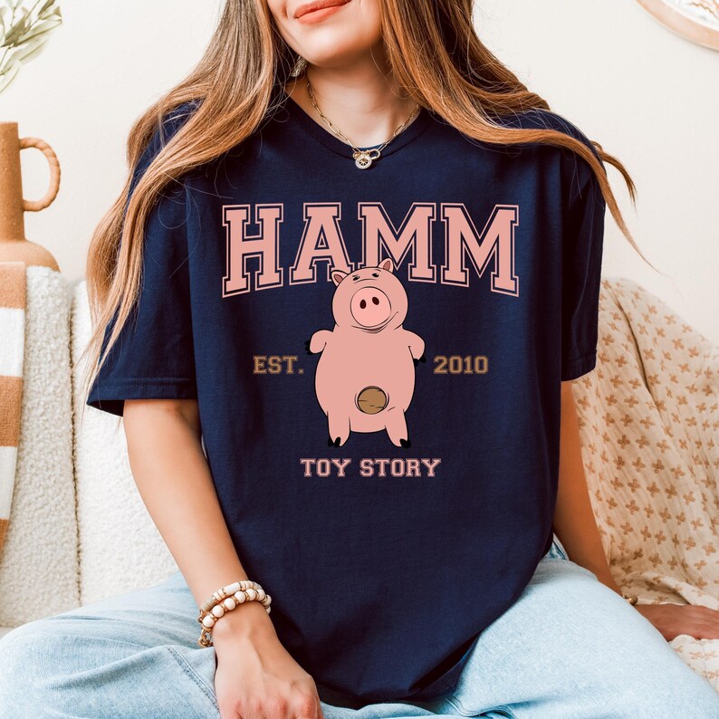 Camiseta de Hamm de Toy Story, personaje de Disney Hamm, camiseta para viaje a Disneyland, camiseta de Hamm, camiseta de Disneyland, regalo de cumpleaños de Disney, Toy Story Hamm imagen 5