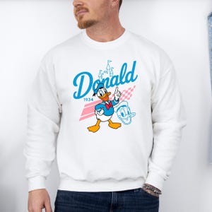 Sudadera con capucha de Donald Duck, personaje de Disney Donald, sudadera para viaje a Disneyland, sudadera con capucha de Donald Duck, sudadera con capucha de Disneyland, regalo de cumpleaños de Disney, Donald imagen 4