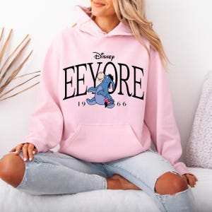 Winnie the Pooh Eeyore Hoodie, Disney Eeyore Character, Disneyland Trip Sweatshirt, Eeyore Hoodie, Disneyland Hoodie, Disney Birthday Gift image 2