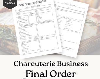 Grazing Table Request Form Charcuterie Business, Customizable Request Form Templates, Editable Order Forms, Mobile Charcuterie Cart - CB001