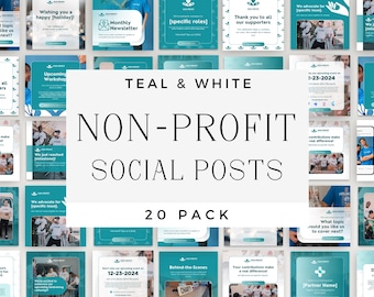 Social Media Templates for Non Profits, Editable Fundraiser Designs, Charity Graphics, Fundraising Posts, Instagram Content - NP001