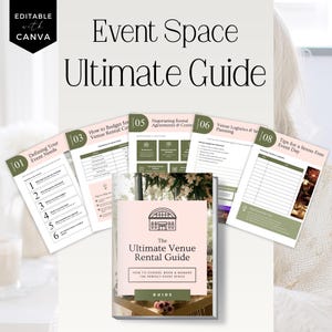 Guía de alquiler de espacios para eventos, manual de planificación de eventos.