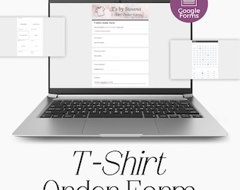 Shirt Order Google Forms Template, Editable T-Shirt Order Form, Customizable, Instant Download