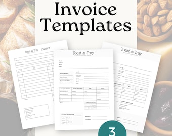 Charcuterie Business Invoice Template, Customizable Invoice Form for Catering Services, Instant Download for Easy Billing Mobile Charcuterie