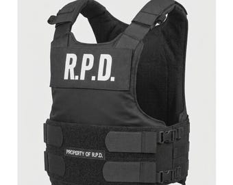 RPD Tactical Vest – Resident Evil Police Vest – Raccoon Police Cosplay Costume – Black Cotton Vest – Leon Kennedy Costume – Halloween Outfit