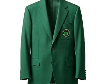 Master Green Jacket Golf Blazer | Augusta Style Green Coat | Golf Coat | Classic Tournament Jacket | Men’s Formal Green Sports Coat