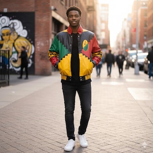 90s African Jacket - Etsy 90s African Jacket - Etsy