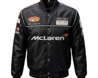 Giubbotto bomber McLaren Racing nero - Abbigliamento per appassionati di sport motoristici