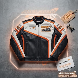 Mclaren Leather Jacket - Etsy