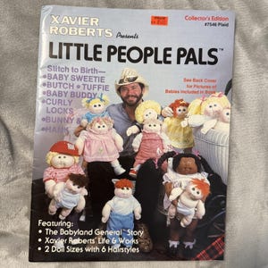Xavier Roberts Little People Pals Cabbage Patch Dolls Pattern Book 1982 Babyland
