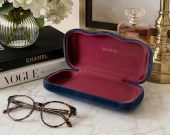 Gucci Green Velvet Eyeglasses Case | Chartreuse Sunglasses Holder