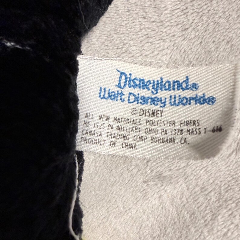 Peluche di Minnie Mouse Disney con vestito a pois, 28 cm, stile vintage. immagine 4