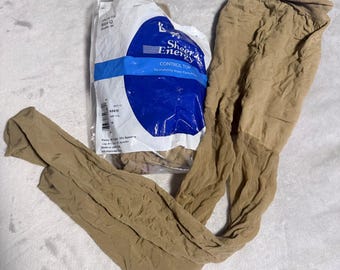 L'eggs Sheer Energy Control Top Pantyhose Size Q Suntan 64 Lot of 4