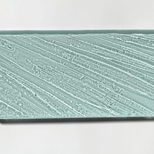 Set of 6 3D texture hand crafted artisan palm leaf glass tiles, nature decorative glass pool tiles, kitchen bathroom shower backsplash