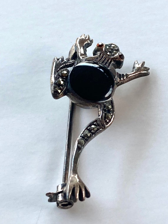 Vintage 80’s 90’s Boma Sterling Silver Onyx Marca… - image 9