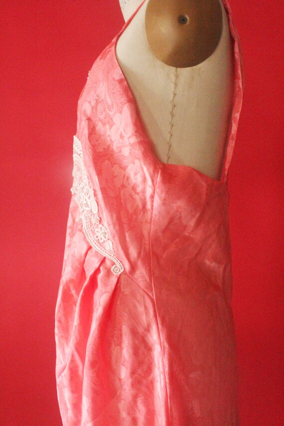 Vintage 80's Victorias Secret Gold Label Coral Pe… - image 8