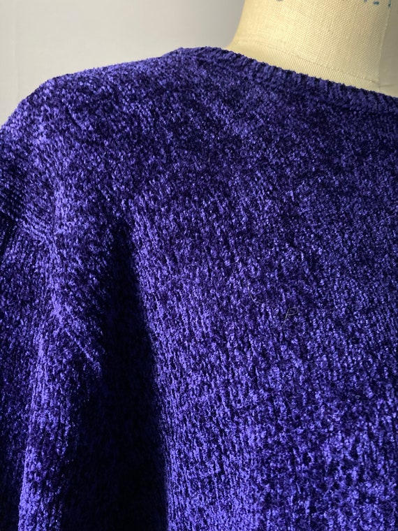 Vintage 90’s Purple Knit Short Sleeve Pullover Sw… - image 8