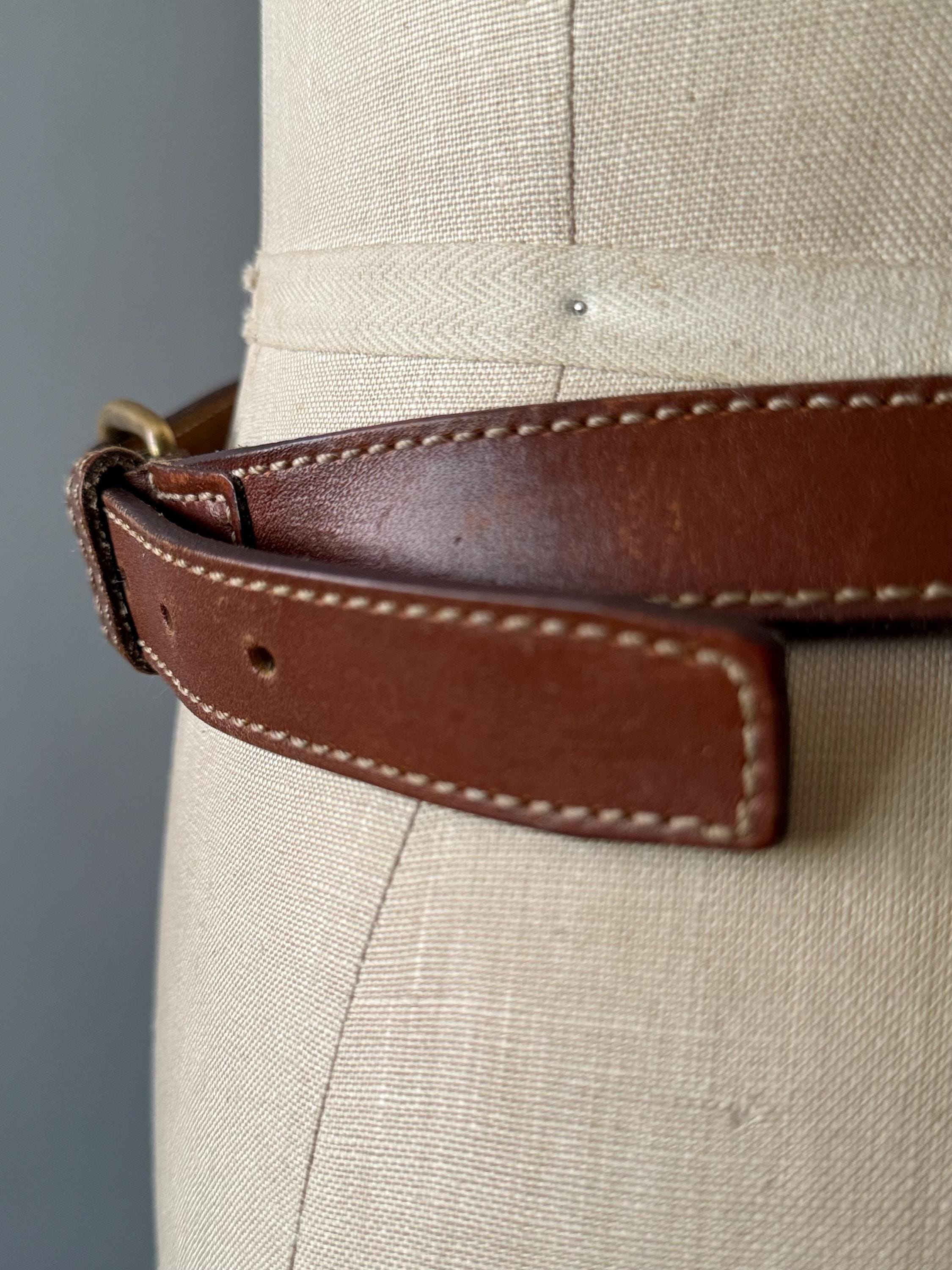 Vintage Patagonia Brown Leather Belt With Hidden Zipper  display picture 1