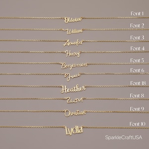 Name Necklace Gold, Christmas Gift for Her, Custom Name Jewelry, Handmade Gift, Mama Necklace, Mother Day Gift, Personalized Name Jewelry