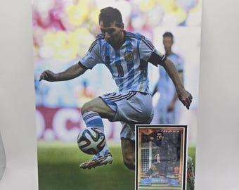 Cornice per carte collezionabili Lionel Messi 8x10, esposizione artistica da parete, Inter Miami, Argentina, Calcio, Barcellona, FIFA, MLS