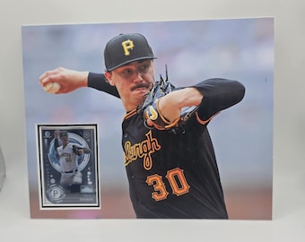Cornice da parete con carta da baseball 8x10 di Paul Skenes