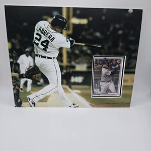 Detroit Tigers Miguel Cabrera 8x10 Baseball Karte Rahmen Wand Kunst Display