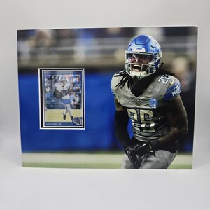 Detroit Lions Jahmyr Gibbs 8 x 10 voetbalkaart frame kunst aan de muur