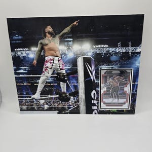 WWF WWE Jey Uso 8x10 Wrestling card frame wall art display Royal Rumble Wrestlemania