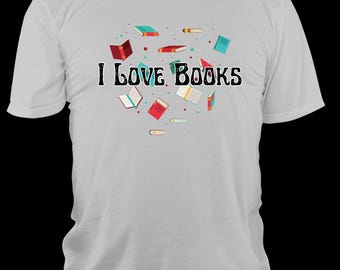 Maglietta "Amo i libri"
