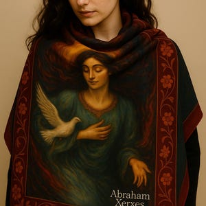 Valley of Bewilderment Mystical Shawl | Abraham Xerxes Collection | Persian Miniature Inspired Scarf