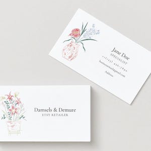 Floral Business Card Template