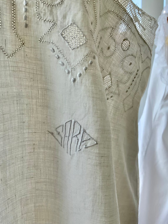 Edwardian Cotton Nightgown - Edwardian Slip Dress… - image 9