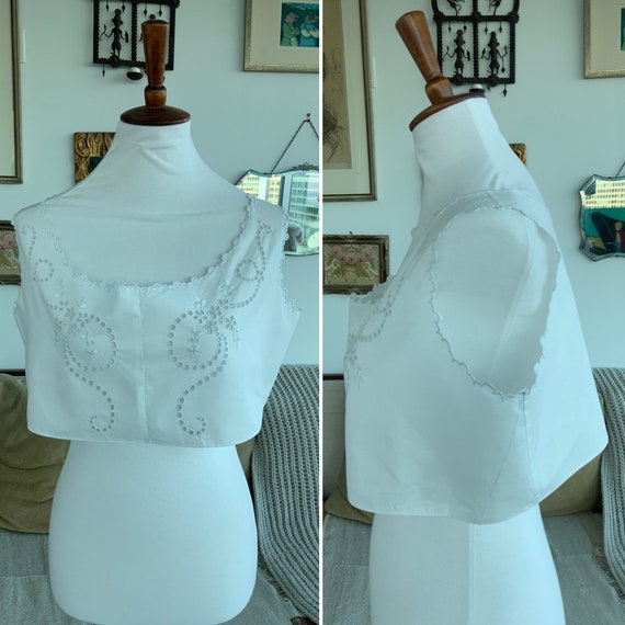 Cropped Edwardian Corset Cover - Cropped Edwardia… - image 4